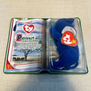 Peanut the Royal Blue Elephant Beanie Baby
